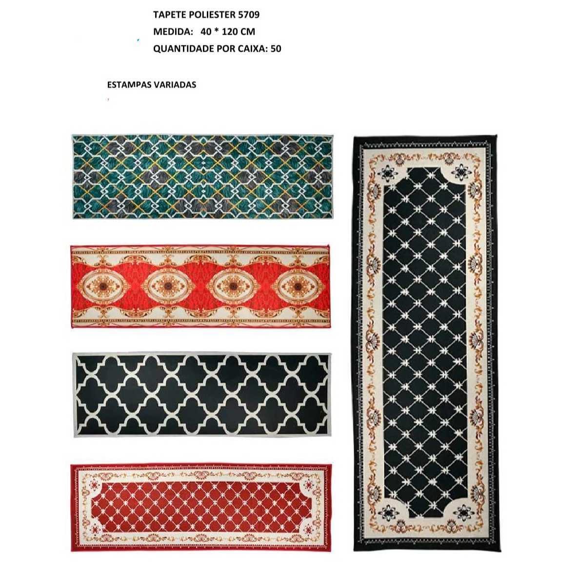 TAPETE ESTEIRA SORTIDO 40cmX1,20cm EDM25007