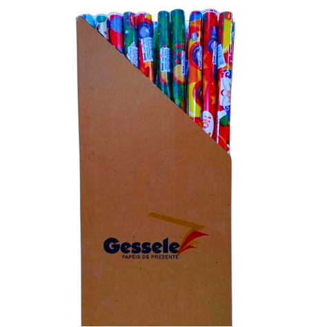 NATAL PAPEL ROLO CX C/50 60X100  SORTIDO