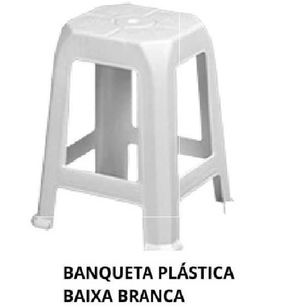 PL BANQUETA PLASTICA BRANCA PLASNEW