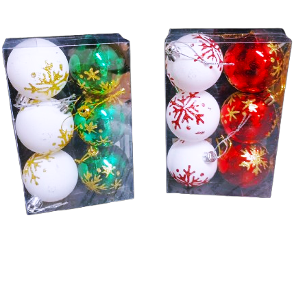 NATAL BOLA NATALINA 5cm c/6un H23225