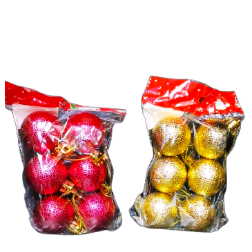 NATAL BOLA NATALINA 4cm c/6un H16006