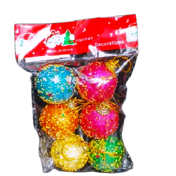 NATAL BOLA NATALINA 4cm c/6un H19159