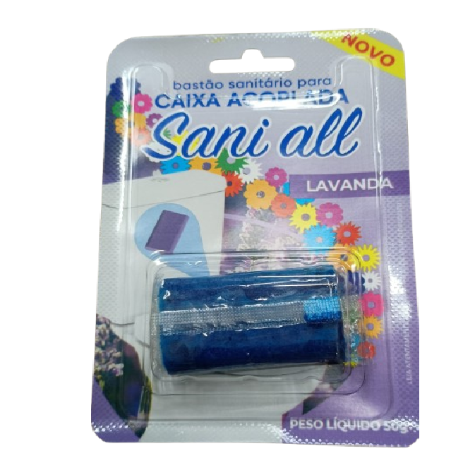 BASTAO SANIT. P/ CAIXA LAVANDA BLISTER 50G