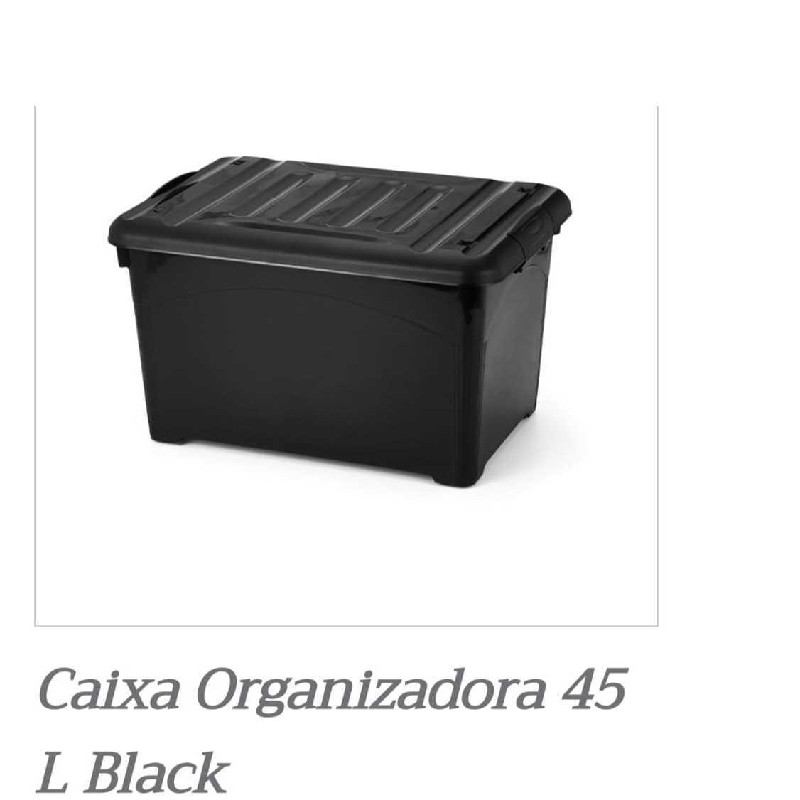 PL CX ORGANIZ. 45 L BLACK 1820R C/ RODA