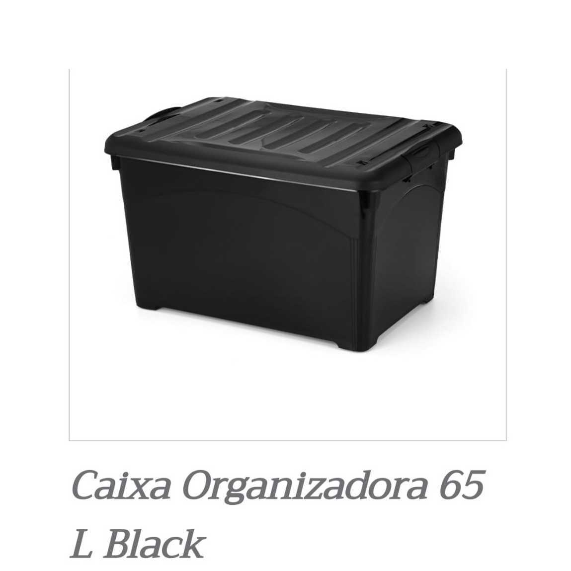PL CX ORGANIZ. 65 L BLACK 1830R C/ RODA