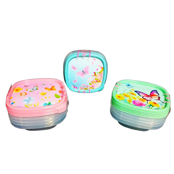 PL KIT 4 POTES QUAD 800ML BORBOLETA