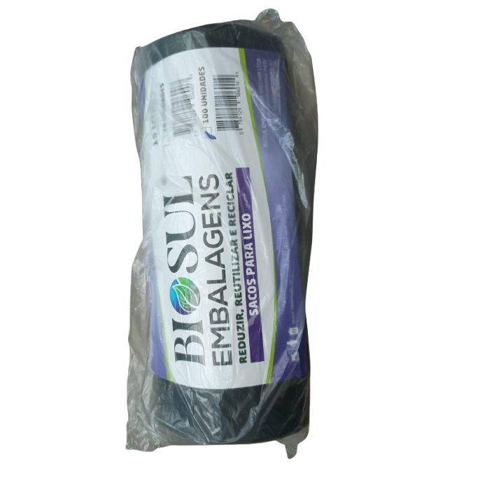 BIOSUL SACO LIXO ROLO 15 LITROS C/100 UN