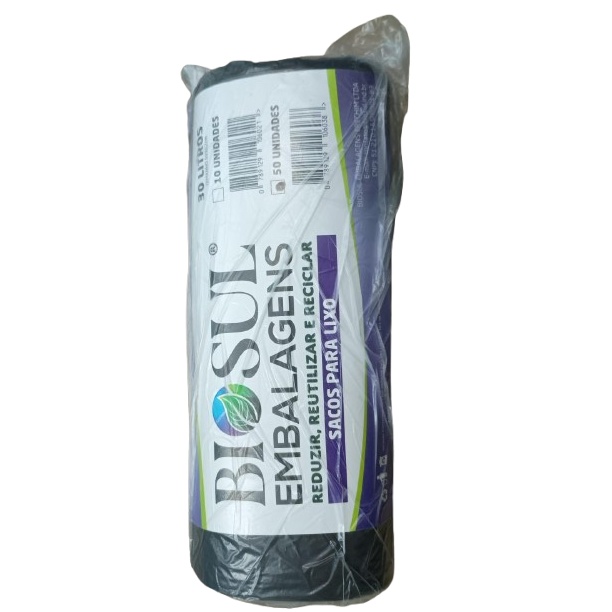 BIOSUL SACO LIXO ROLO 30 LITROS C/50 UN