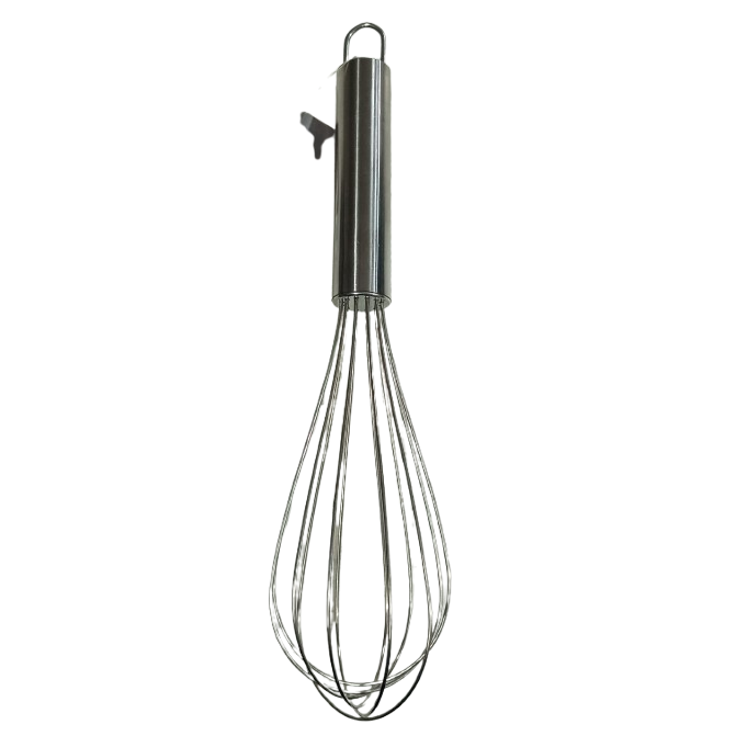 BATEDOR DE OVOS INOX 30cm 12637