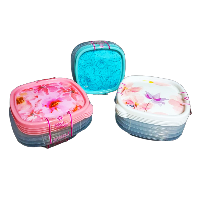 PL KIT 4 POTES QUAD 800ML FLORAL