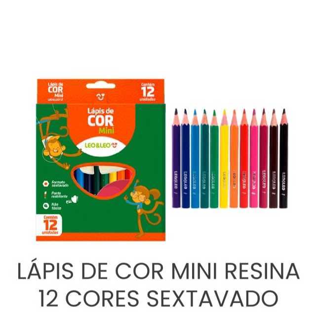 ME LAPIS COR METADE 12 CORES LEOLEO