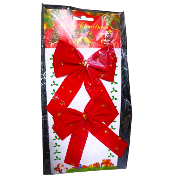 NATAL ENFEITE LACO 13,5cmX11cm c2un H19167