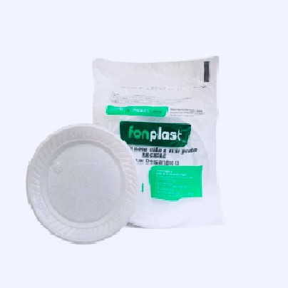 PRATO FONPLAST PLAST 15 C/10 BRANCO