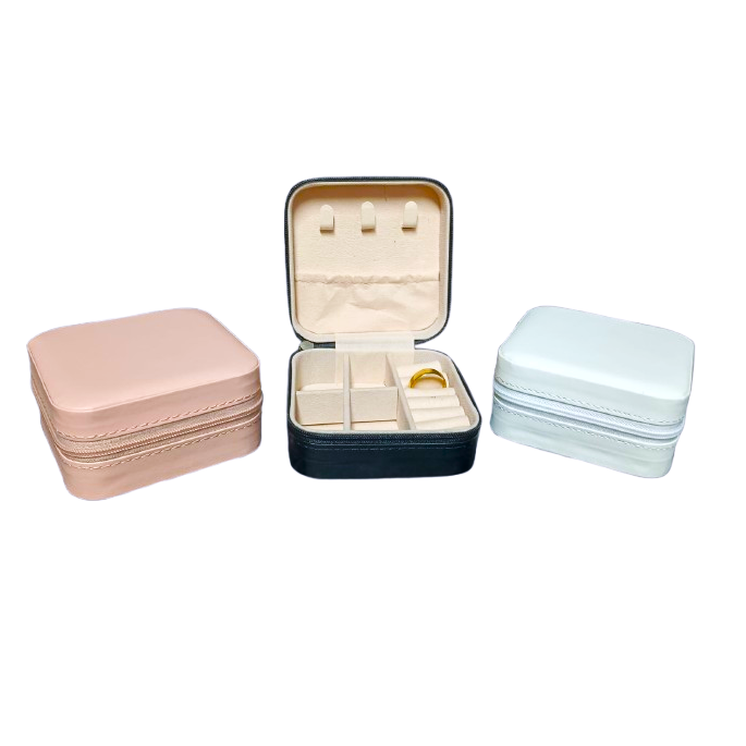 PORTA JOIAS PU  9,7x9,7x4,6cm CB1999