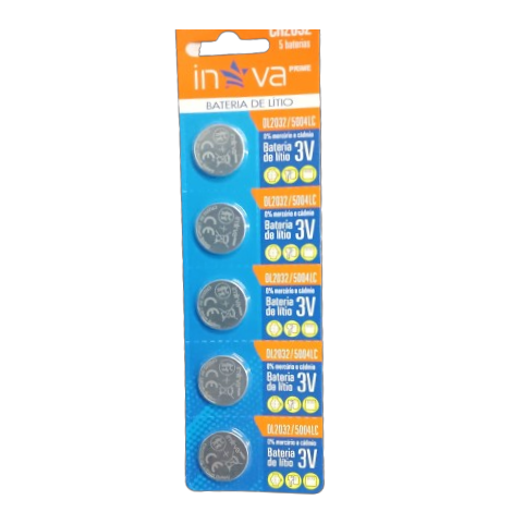 BATERIA MOEDA CR2032 3V C/5UN