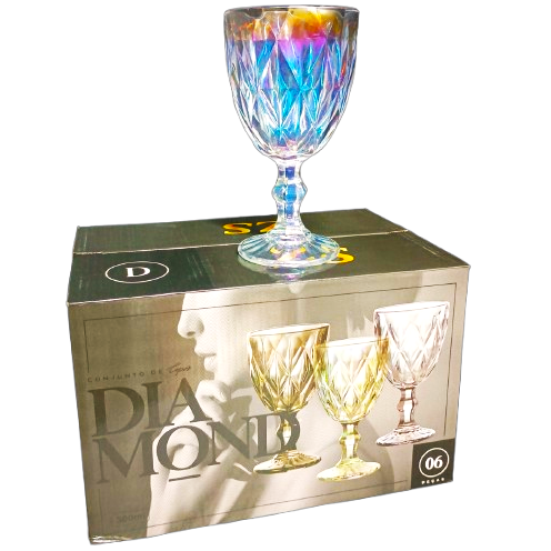 TACA DIAMOND FURTA COR 300ml c/6un
