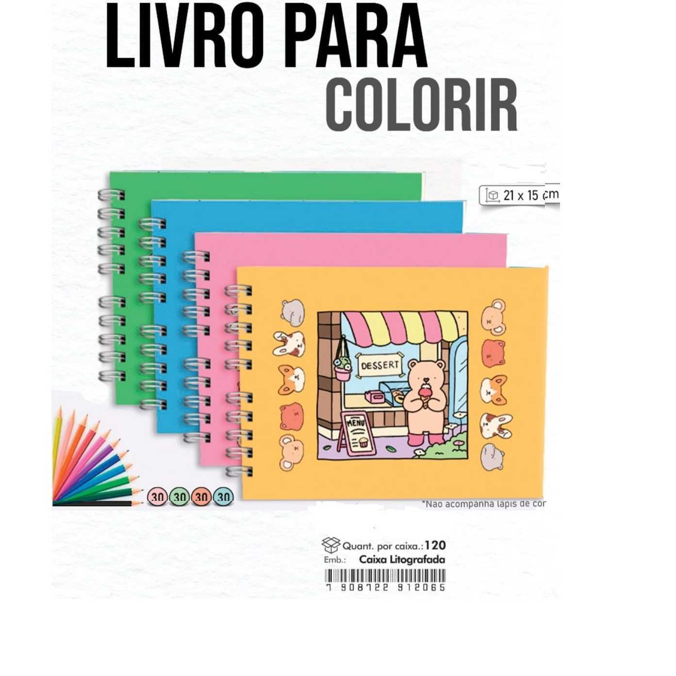 LIVRO PARA COLORIR 48 PGS SORTIDA