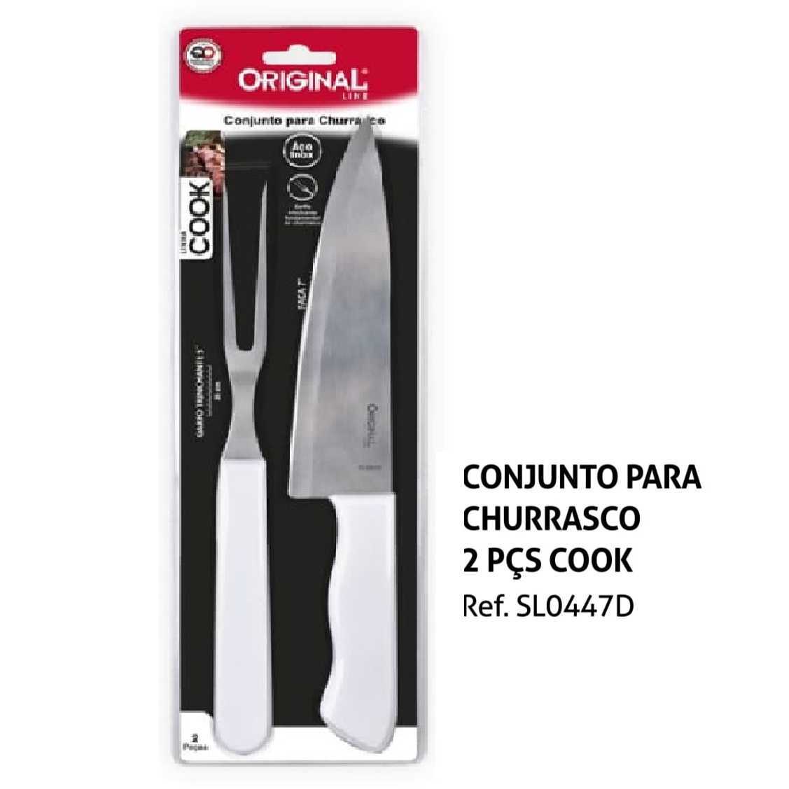 kIT CHURRASCO 2 PECAS  FACA E GRAFO SL0447D