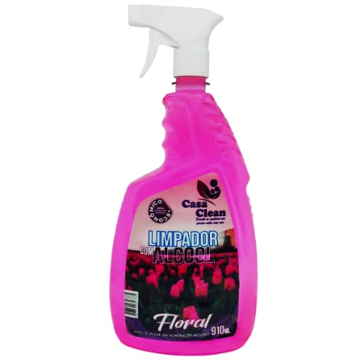 LIMPADOR C ALCOOL FLORAL 910ML CASA CLEAN