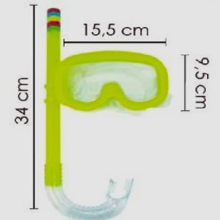 BRQ KIT MERGULHO JUVENIL 34X15,5X9,5cm DTP0160