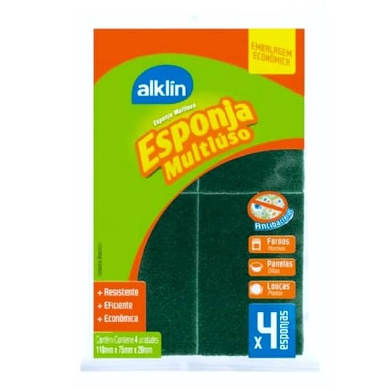 ESPONJA MULTIUSO C/4 ALKLIN